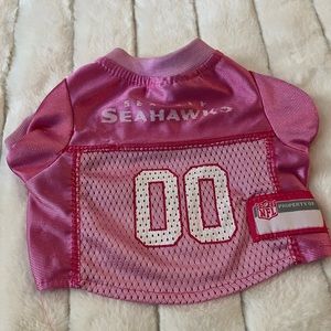 *SOLD* seattle seahawks NFL jersey SMALL DOG | size: XS | color: pink